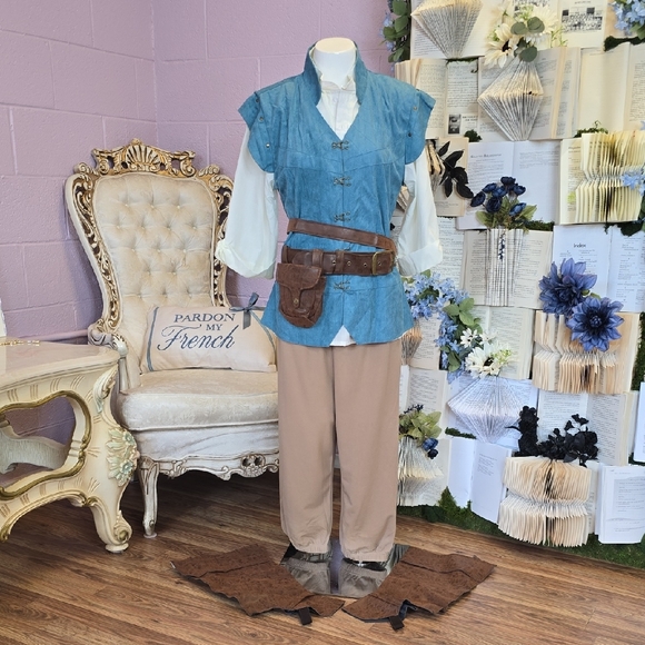 Disney Other - NWT Licensed Disney Flynn Rider Men's Adult Costume MED Teal&Brown